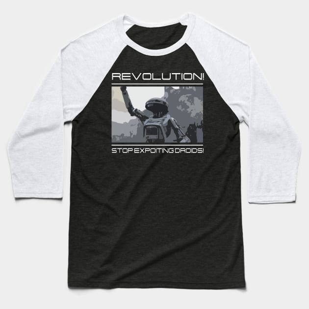 Droid Revolution Baseball T-Shirt by innergeekboutique